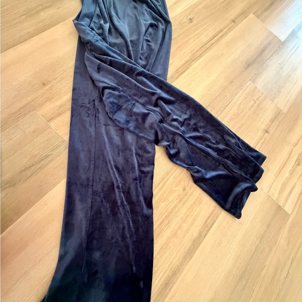 Navy Velour Pants